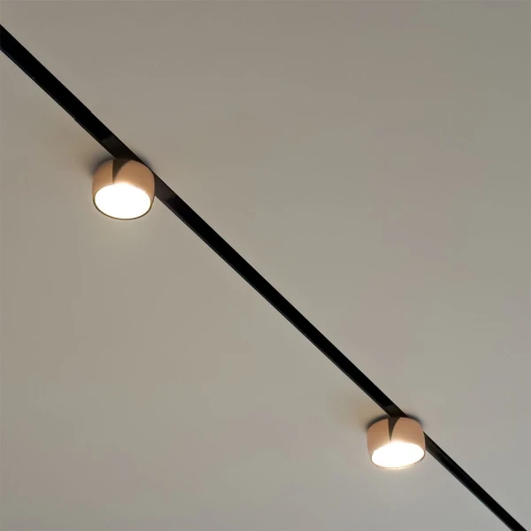 Магнітний трековий світильник Skarlat FALLON RGD2019 7W BK+RGD 3000K чорний;рожеве золото 32643 - Фото 9