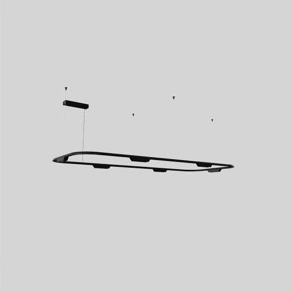 Світлодіодна люстра Skarlat LACE RHL7786 38W BK 4000K чорний 61405 - Фото 1