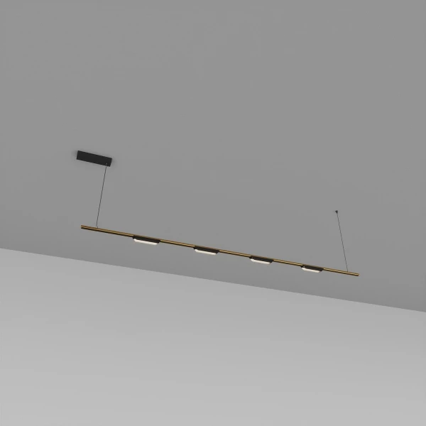 Світлодіодна люстра Skarlat LACE RHL7788 25W GD+BK 4000K чорний;золотий 61416 - Фото 1