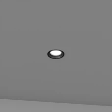 Skarlat LUCA RDL73028-3.5 15W BK 3000K чорний 61381. Точковий світильник врізний