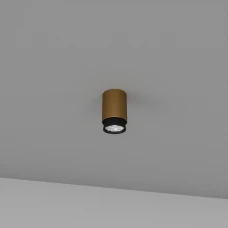 Skarlat TUBO RSLC78014 15W GD+BK 3000K чорний;золотий 1695410. Світильник точковий