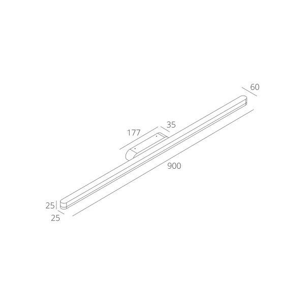 Лінійне бра Skarlat VALY RWLB116 18W WH 4000K білий 61344 - Фото 2