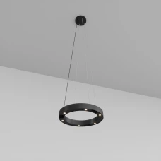 Skarlat CIRCLE RHL74110 6×3W BK 4000K чорний 26762. Люстра світлодіодна