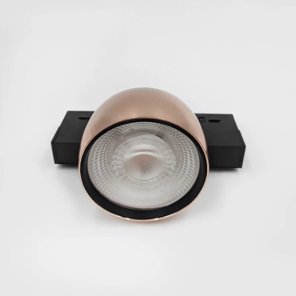 Магнітний трековий світильник Skarlat FALLON RGD2020 12W BK+RGD 3000K чорний;рожеве золото 32644 - Фото 4