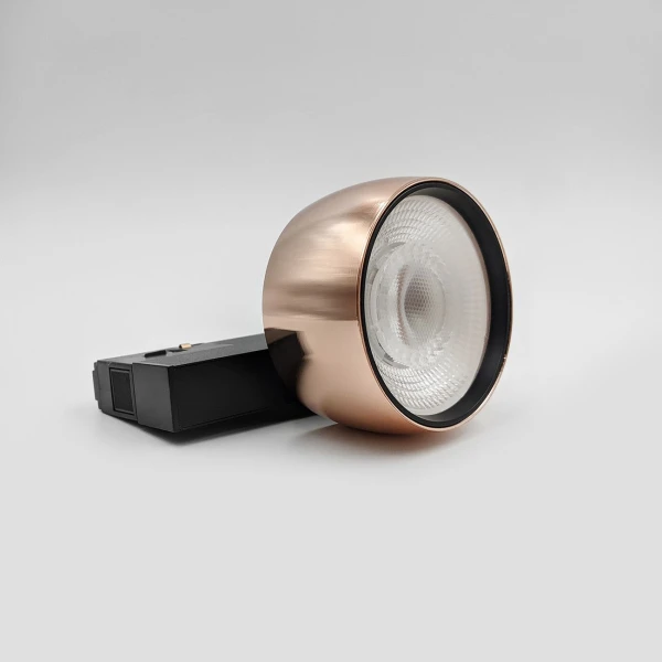 Магнітний трековий світильник Skarlat FALLON RGD2020 12W BK+RGD 3000K чорний;рожеве золото 32644 - Фото 5