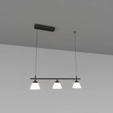 Skarlat KELLY RHL77026 3*6W BK 4000K чорний 1741033. Світильник підвісний