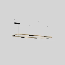 Skarlat LACE RHL7786 38W GD+BK 3000K чорний;золотий 61406. Люстра світлодіодна