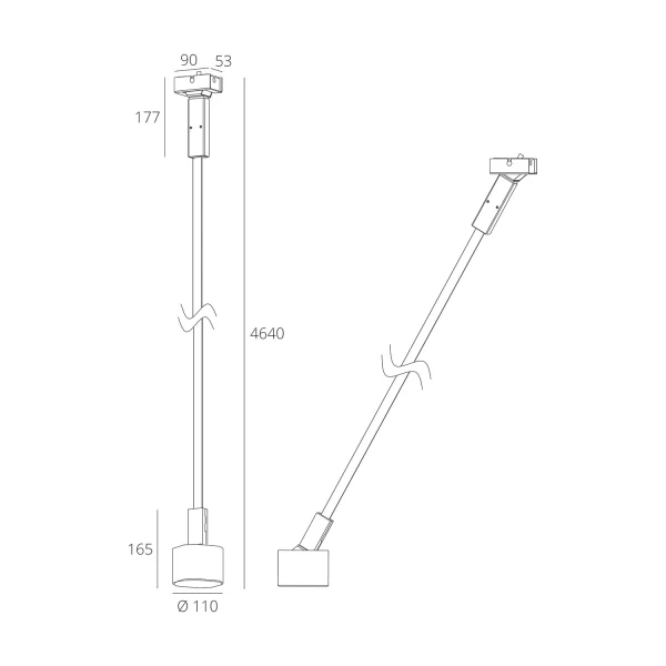 Торшер Skarlat MODEN RLL8105-4 44W BK 3000K чорний 61425 - Фото 2