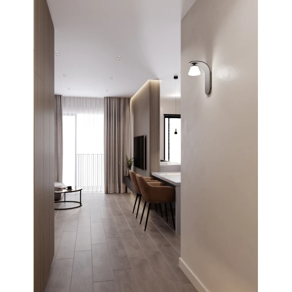 Настінний світильник (бра) Skarlat KELLY RWLB175 7W BK 3000K чорний 1741028 - Фото 4