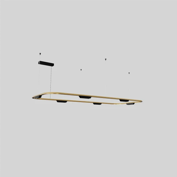 Світлодіодна люстра Skarlat LACE RHL7786 38W GD+BK 4000K чорний;золотий 61407 - Фото 1