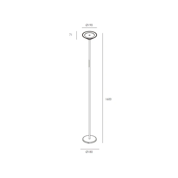 Торшер Skarlat MARIS RLL8111 12W BK 3000K чорний 1739828 - Фото 2