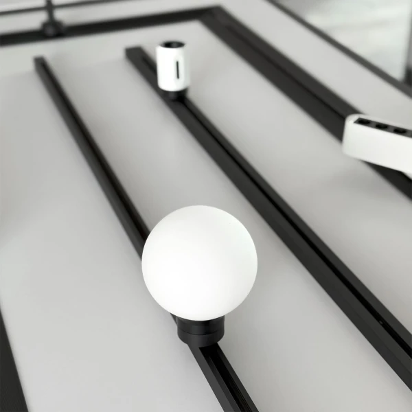 Магнітний трековий світильник Skarlat NUVIA RCZ-MZ10 4W WH+BK 4000K чорний;білий 1740966 - Фото 8