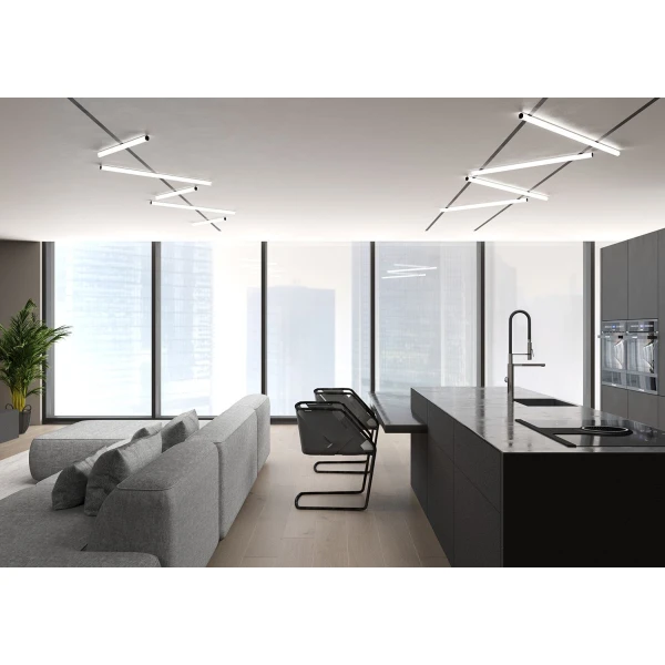 Магнітний трековий світильник Skarlat RAY RGD2012 20W BK 4000K чорний 32573 - Фото 3