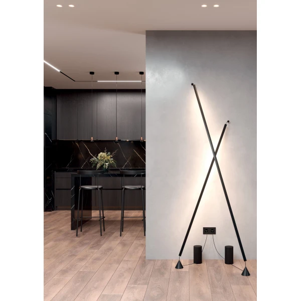 Торшер Skarlat STRING RLL8113 30W BK 4000K чорний 1705979 - Фото 4