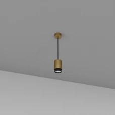 Skarlat TUBO RHL7778 15W GD+BK 3000K чорний;золотий 1695414. Світильник підвісний