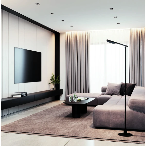 Торшер Skarlat LACE RLL8101 12W+6W BK 3000K білий;чорний 1695183 - Фото 3