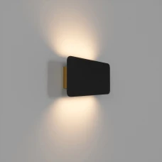 Skarlat LILE RWLB112 6W BK+GD 3000K чорний;золотий 32466. Настінний світильник