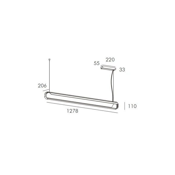 Лінійний світильник Skarlat FLEXI RHL77017 35W WH+BK 4000K чорний;білий 1695429 - Фото 2