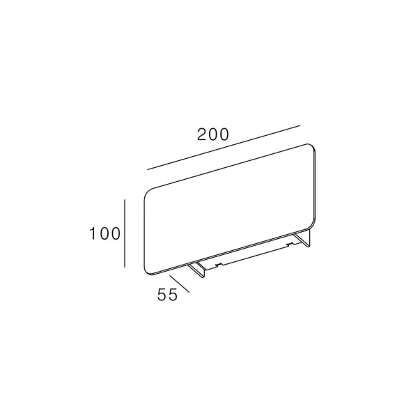 Підсвітка стіни Skarlat LILE  RWLB112 6W WH 4000K білий 32467 - Фото 2