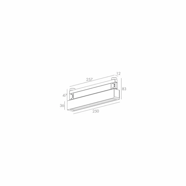 Магнітний трековий світильник Skarlat MODENA RCD-MZ03 15W BK 3000K чорний 1740898 - Фото 2