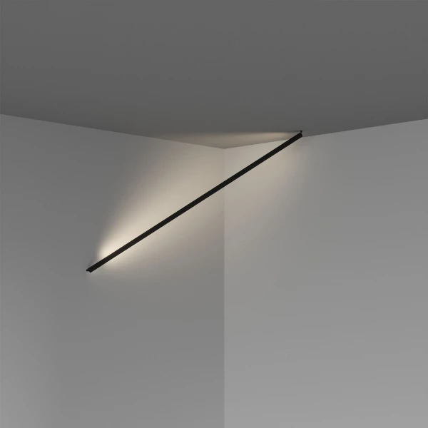 Лінійне бра Skarlat STRING RWLB160 40W BK 4000K чорний 1723009 - Фото 1