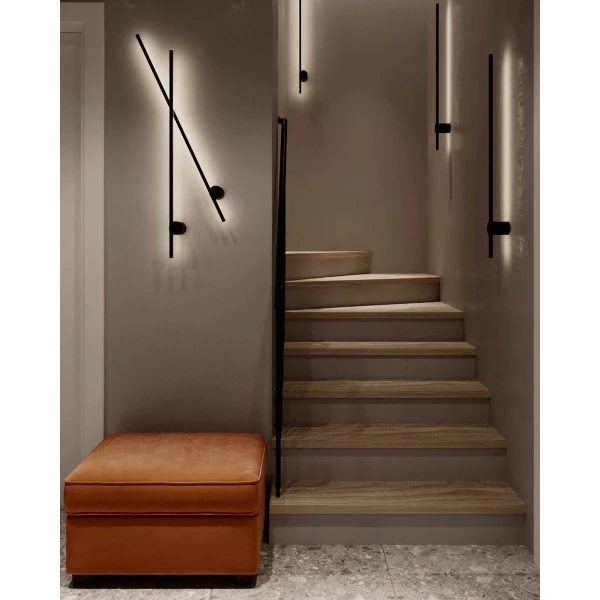 Лінійне бра Skarlat ALLINE RWLB100 7W BK 4000K чорний 32293 - Фото 6