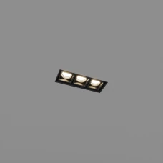 Skarlat EVA RSL74145 3×2W BK 4000K чорний 61144. Точковий світильник врізний