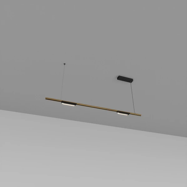 Світлодіодна люстра Skarlat LACE RHL7787 13W GD+BK 3000K чорний;золотий 61410 - Фото 1