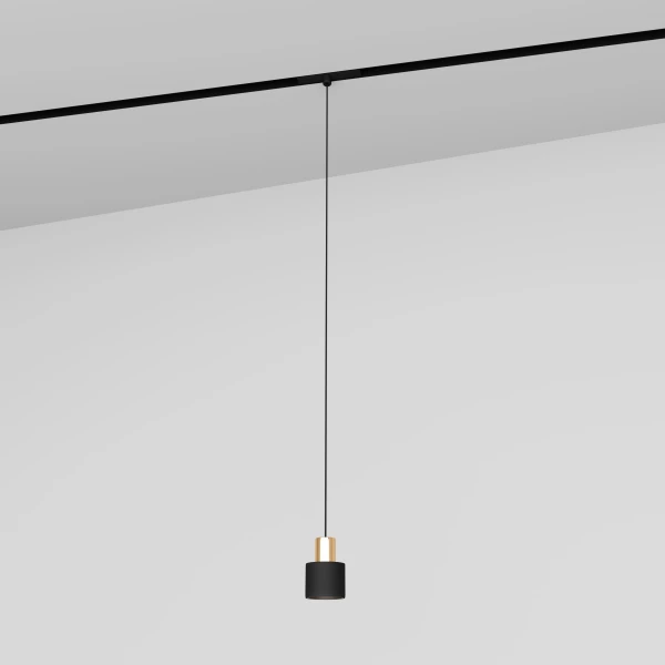 Магнітний трековий світильник Skarlat ONI RGD2032 5W BK+RGD 3000K чорний;рожеве золото 32668 - Фото 1