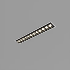 Skarlat RETE RSL74108 12×2W WH+BK 3000K чорний;білий 60458. Точковий світильник врізний