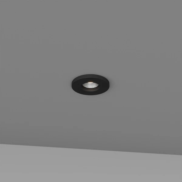 Світильник точковий врізний Skarlat SLIM RSL74249 10W BK 4000K чорний 1741038 - Фото 1
