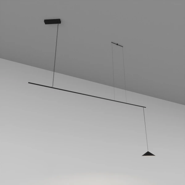 Підвісний світильник Skarlat MARIS RHL7798 10W BK 4000K чорний 1695431 - Фото 1