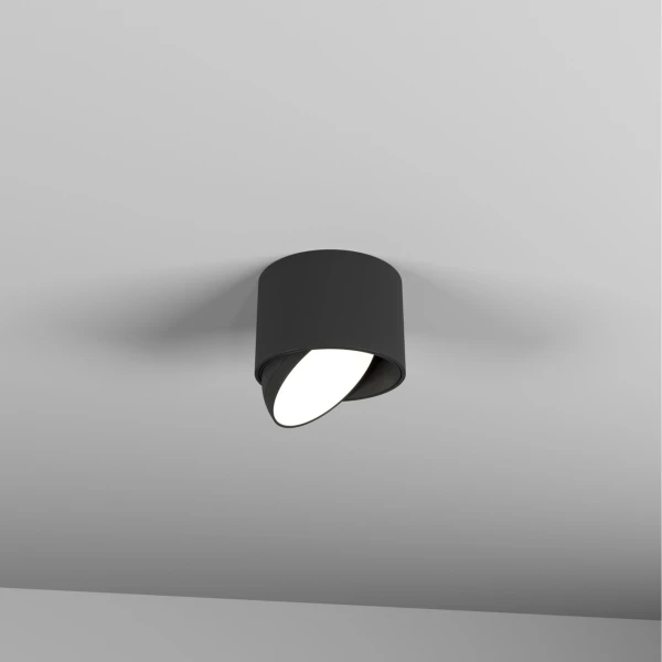 Точковий світильник Skarlat POLAIR RDLC79026 7W BK 4000K чорний 1723004 - Фото 1