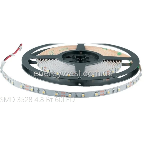 Світлодіодна стрічка SMD 3528-60, IP20, 4 Lm/led  синя, жовта, червона, зелена - Фото 4