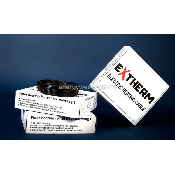 Тепла підлога (двожильний нагрівальний кабель, комплект) ET ECO EXTHERM