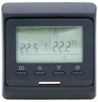 IN-THERM програмований Е 51 (чорний матовий) терморегулятор