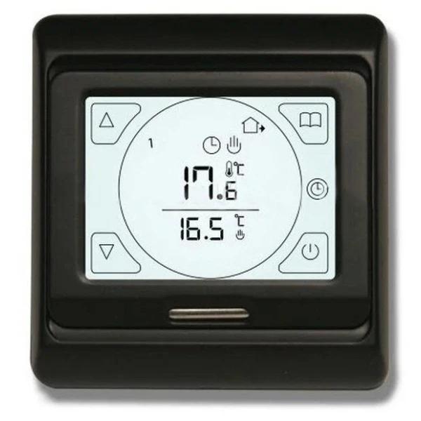 Терморегулятор сенсорний програмований IN-THERM Е 91 (чорний матовий)