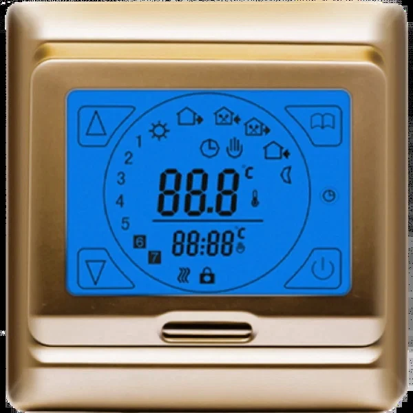 Терморегулятор сенсорний програмований IN-THERM Е 91 (золотий)