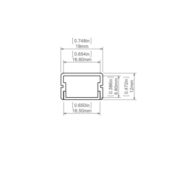 Алюмінієвий профіль SILER для LED стрічок, з розсіювачем KLUS. (Ціна за 1 м.п.) - Фото 2