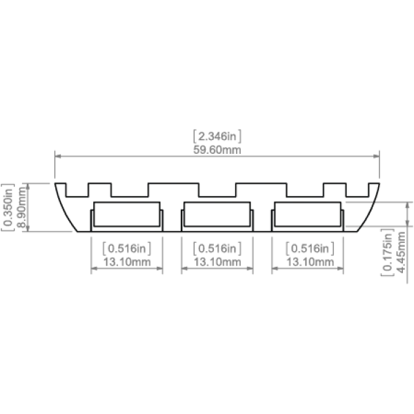 Алюмінієвий профіль TRIADA для LED стрічок, з розсіювачем KLUS. (Ціна за 1 м.п.) - Фото 2