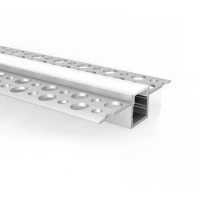 SVL SL200 13,2*14 (мм). Врізний алюмінієвий профіль для LED стрічок під шпаклівку, з розсіювачем. (Ціна за 1 м.п.)