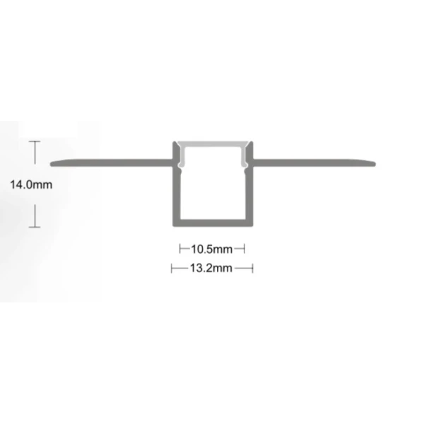 Алюмінієвий профіль SVL SL200 для LED стрічок, з розсіювачем. (Ціна за 1 м.п.) / (Кратність замовлення: 3м) - Фото 2