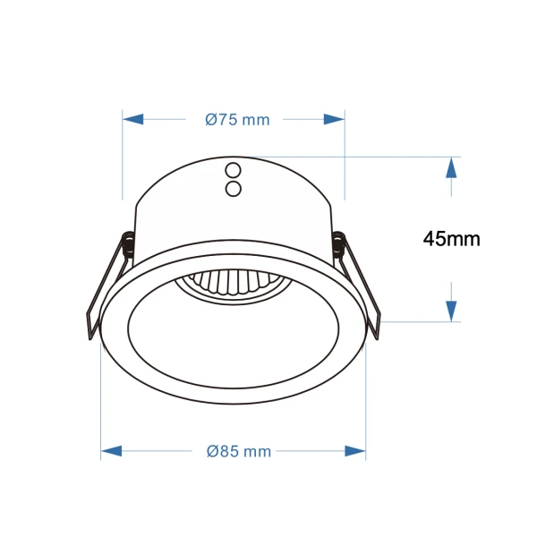 Світильник точковий врізний VEGA GU10 Lumineka - Фото 4