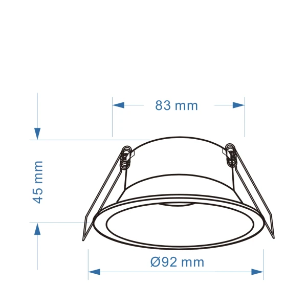 Світильник точковий врізний OMA GU10 Білий від Lumineka - Фото 5