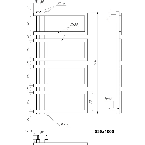 Рушникосушка з нержавіючої сталі Enzo Genesis Aqua - Фото 4