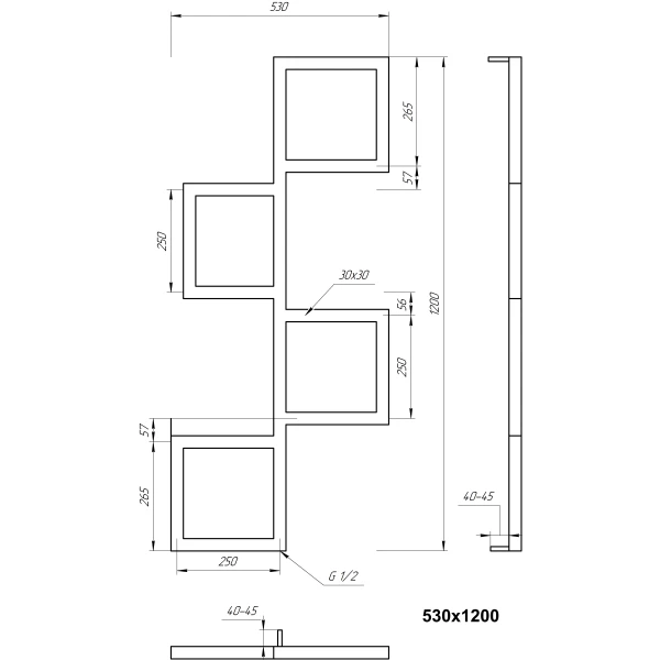 Рушникосушка з нержавіючої сталі Fito Genesis Aqua - Фото 5