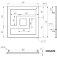 Рушникосушка з нержавіючої сталі Onix 530*530 мм Genesis Aqua