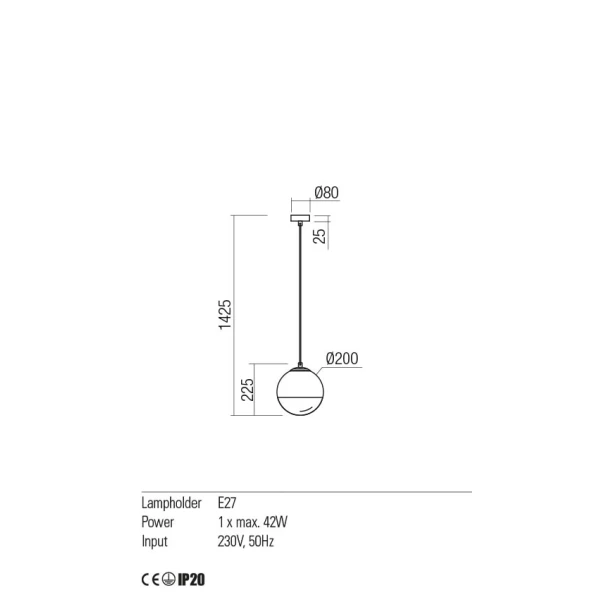 Світильник підвісний 01-2266 BERRY GOLD/WHITE REDO - Фото 4