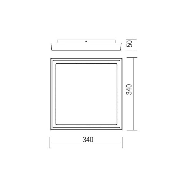 Фасадний світильник 9191 BEZEL 30W IP54 BR 3000K REDO - Фото 2