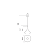 Світильник підвісний 01-1624 DECANTER Copper REDO